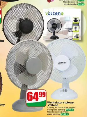 Wentylator stołowy Volteno śr. 23cm 21W promocja w Dino