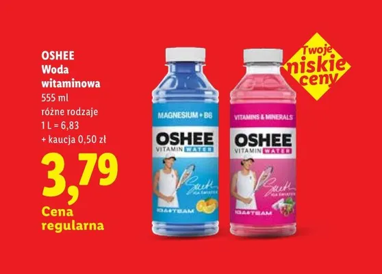 Woda witaminowa Vitamins & Minerals Oshee promocja w Lidl
