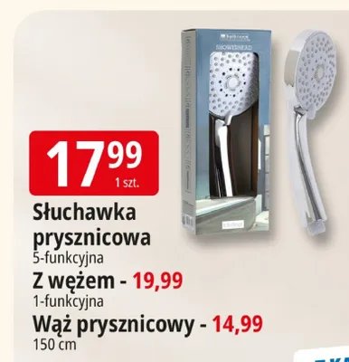 Wąż prysznicowy 150cm promocja w Leclerc