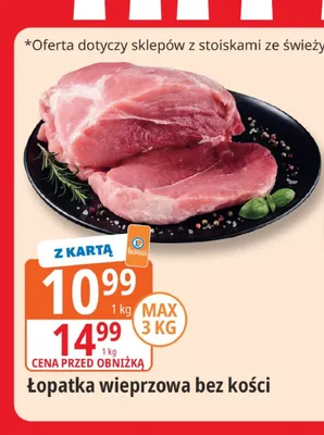 Łopatka wieprzowa bez kości promocja w Leclerc