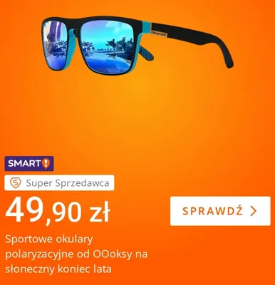 Sportowe okulary polaryzacyjne OOoksy promocja w Allegro