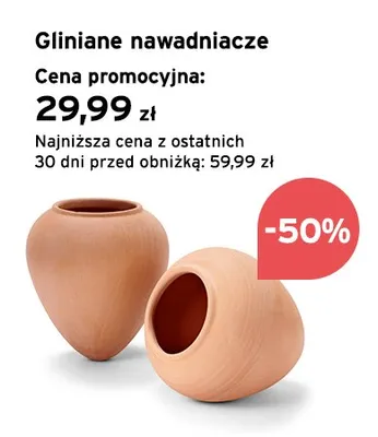 Gliniane nawadniacze promocja w Tchibo