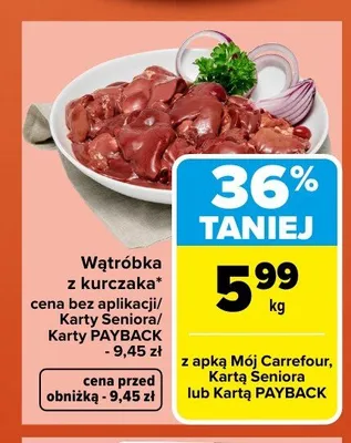 Wątróbka z kurczaka promocja w Carrefour Market
