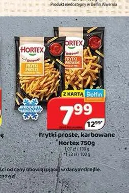 Frytki proste karbowane Hortex promocja w Delfin