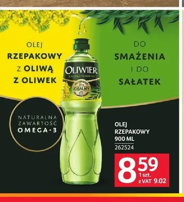 Olej rzepakowy z oliwą z oliwek Oliwier promocja w Selgros