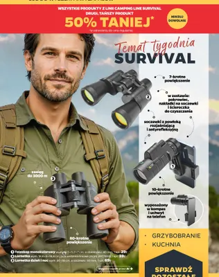Lornetka dzień i noc Camping Line promocja w Netto