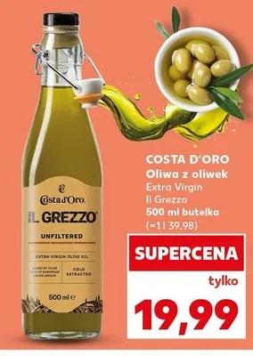 Oliwa z oliwek Extra Virgin Costa d'Oro Il Grezzo promocja w Kaufland