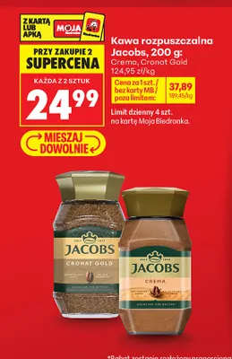 Kawa rozpuszczalna Jacobs Cronat Gold promocja w Biedronka