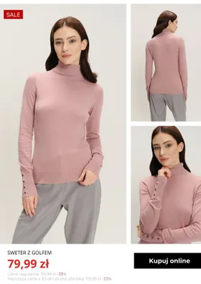 Sweter z golfem Greenpoint promocja w Greenpoint
