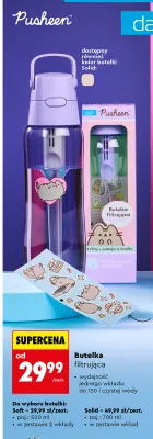 Butelka filtrująca Dafi Soft Pusheen promocja w Biedronka