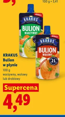 Bulion w płynie drobiowy Krakus promocja w Lidl