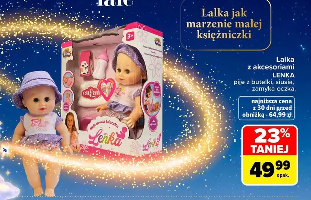 Lalka z akcesoriami Lenka promocja w Carrefour