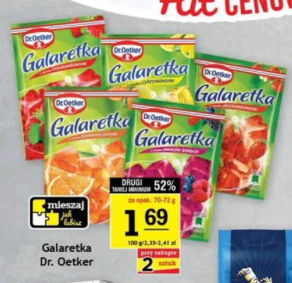 Galaretka o smaku pomarańczowym Dr. Oetker promocja w Gram Market