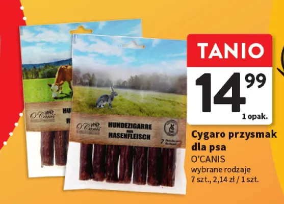 Cygaro przysmak dla psa O'CANIS wybrane rodzaje promocja w Intermarche