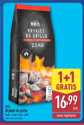 Brykiet do grilla BBQ promocja w Aldi