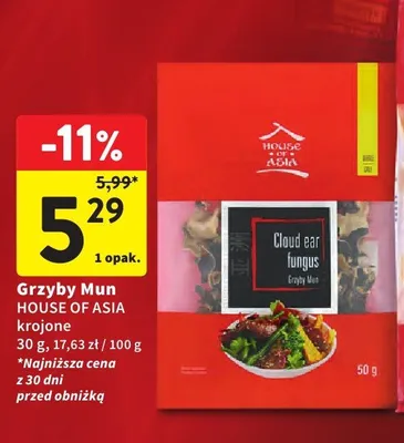 Grzyby mun krojone promocja w Intermarche