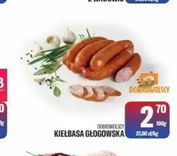 Kiełbasa głogowska Dobrowolscy promocja w Tomi Markt
