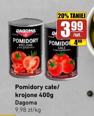 Pomidory całe Dagoma promocja w API Market