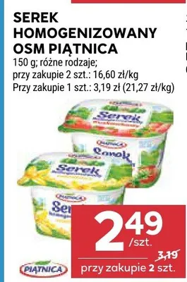 Serek homogenizowany osm piątnica promocja w Stokrotka