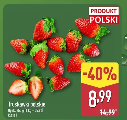 Truskawki polskie promocja w Aldi