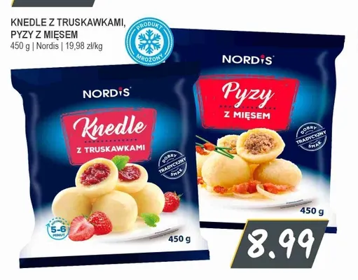 Knedle z truskawkami Nordis promocja w Słoneczko