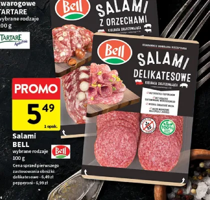 Salami Bell delikatesowe promocja w Intermarche