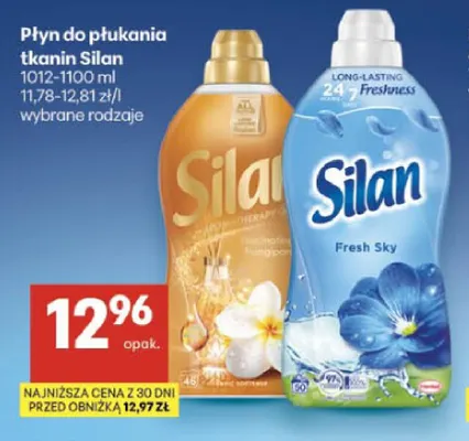 Płyn do płukania tkanin Silan promocja w Delikatesy Centrum