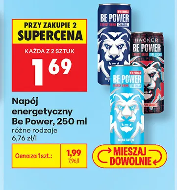 Napój energetyczny Be Power Classic promocja w Biedronka