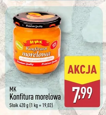Konfitura morelowa MK promocja w Aldi