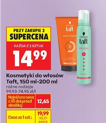 Kosmetyki do włosów różne rodzaje promocja w Biedronka