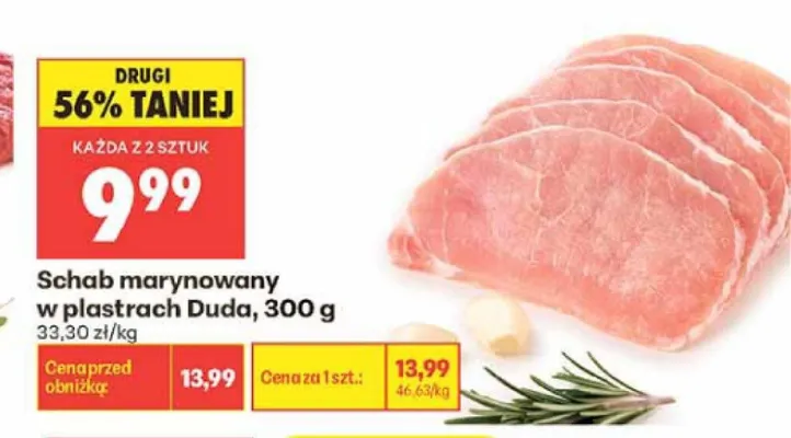 Schab marynowany w plastrach Duda promocja w Biedronka