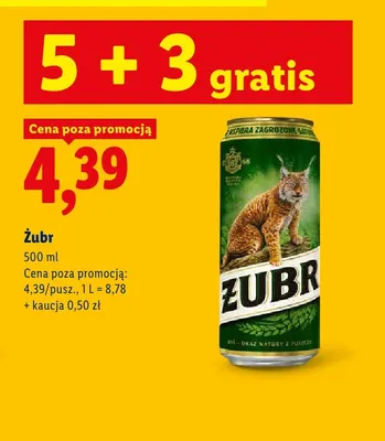 Piwo Żubr promocja w Lidl