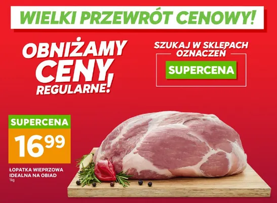Łopatka wieprzowa idealna na obiad promocja w Stokrotka