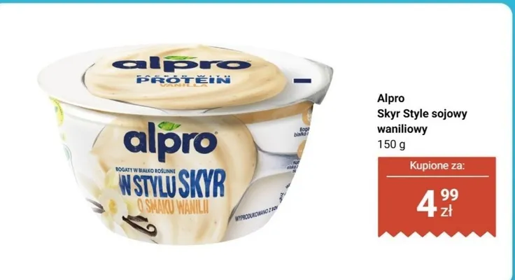 Skyr Style sojowy waniliowy promocja w Biedronka
