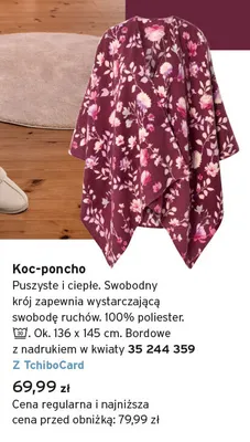 Koc-poncho promocja w Tchibo
