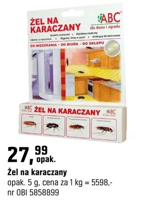 Żel na karacząny promocja w OBI