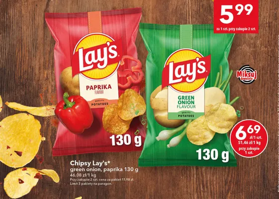 Chipsy Lay's paprika promocja w LEWIATAN