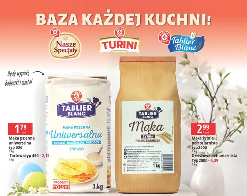 Mąka pszenna uniwersalna typ 650 promocja w Leclerc