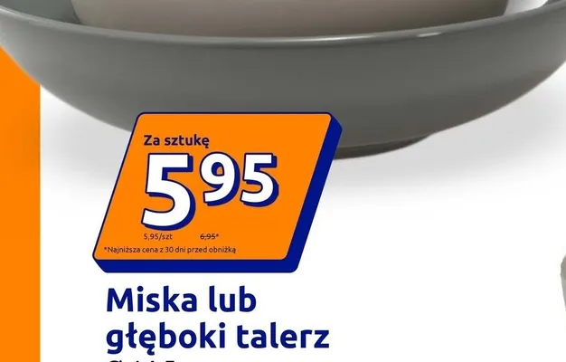 Głęboki talerz Infinity Ø14,5 cm promocja w Action