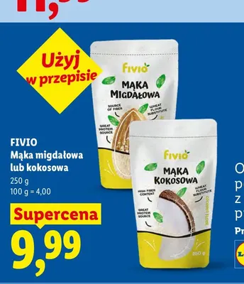 Mąka kokosowa Fivio promocja w Lidl