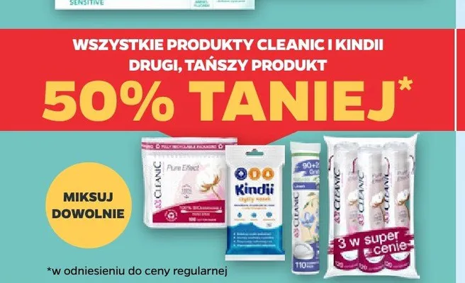 Chusteczki nawilżane Cleanic promocja w Netto