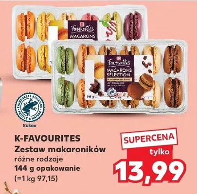 Zestaw makaroników różne rodzaje promocja w Kaufland