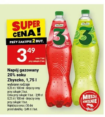 Napój gazowany Zbyszko Limonki promocja w Twój Market
