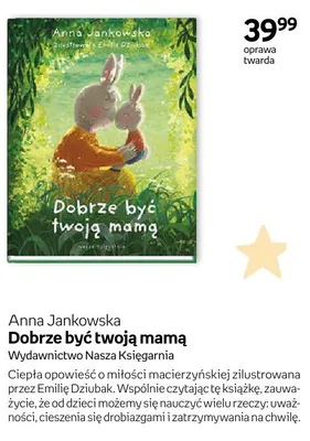 Książka Dobrze być twoją mamą Anna Jankowska oprawa twarda promocja w Empik