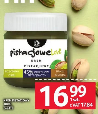 Krem pistacjowy 180 g promocja w Selgros