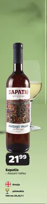 Wino białe Sapatio Alazani Valley promocja w Netto