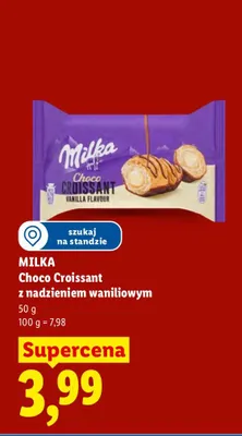 Rogalik Milka Choco Croissant z nadzieniem waniliowym promocja w Lidl