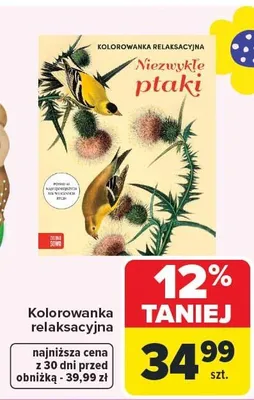 Kolorowanka relaksacyjna promocja w Carrefour