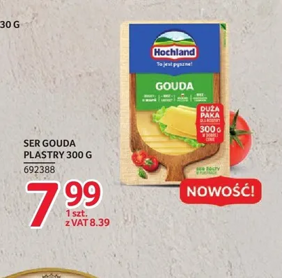 Ser Gouda plastry Hochland promocja w Selgros