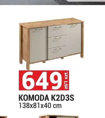 Komoda K2D3S Indygo promocja w Merkury Market